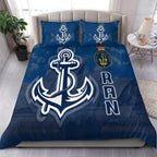 Navy Bedding Set - Royal Navy Pride - VibeHoodie