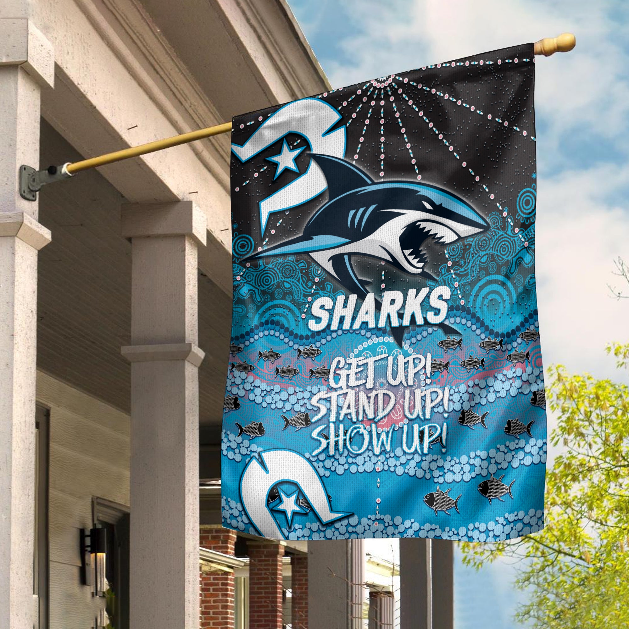 Sharks Rugby NAIDOC 2022 Aboriginal Garden Flag - LT12