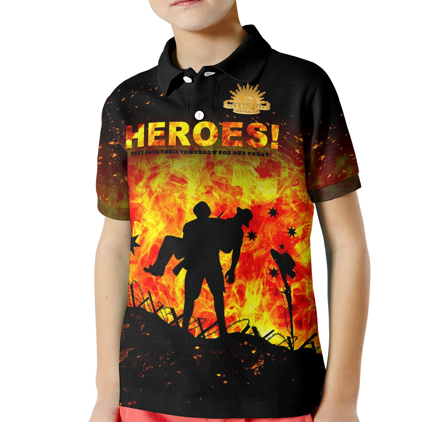 anzac-day-polo-shirt-kids-anzac-heroes