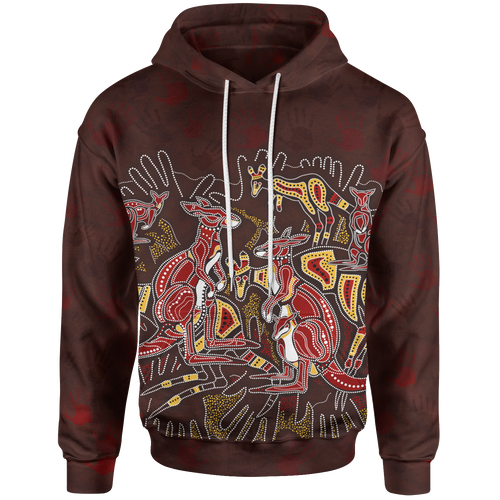 aboriginal-hoodie-kangaroo-family-with-hand-art