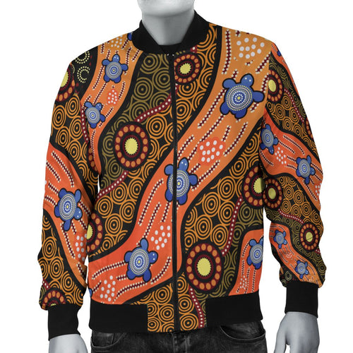 bomber-jacket-aboriginal-dot-unique-style-turtle