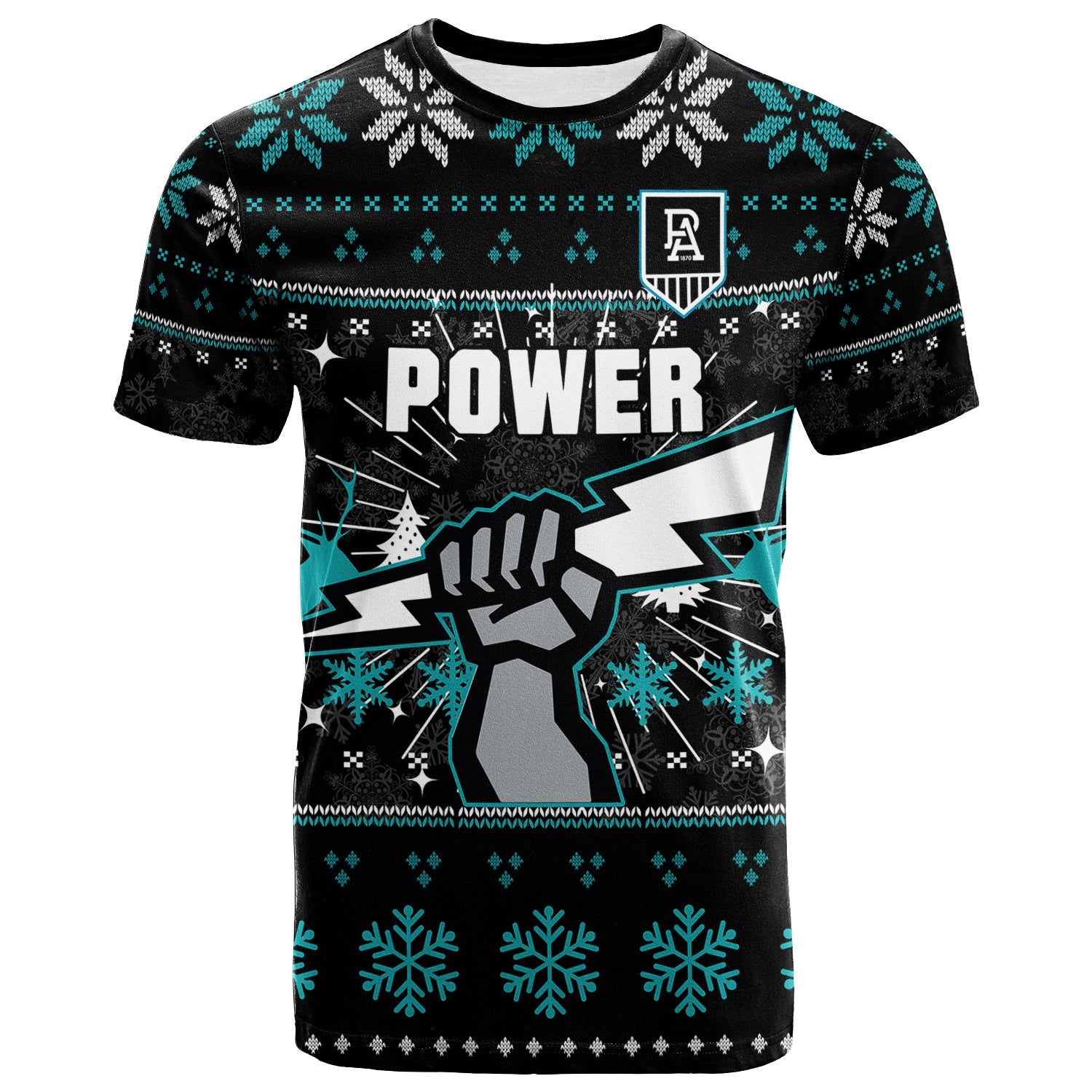 port-adelaide-t-shirt-christmas-ugly-style