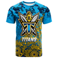 Titans Rugby ANZAC Day Camouflage Indigenous Art T-Shirt - LT12