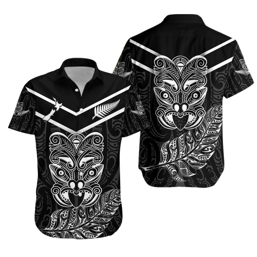 New Zealand Maori Haka Hawaiian Shirt - Silver Fern