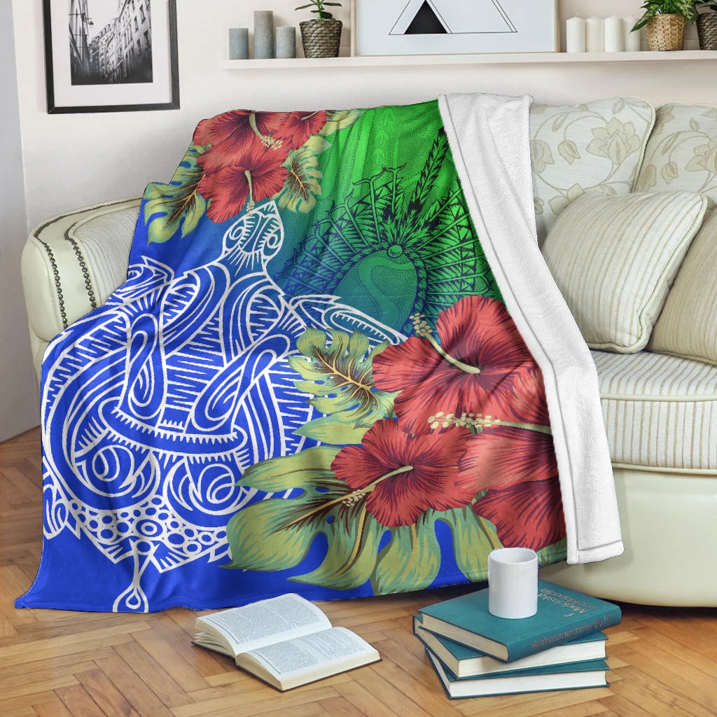 torres-strait-islanders-premium-blanket-ocean-hibiscus
