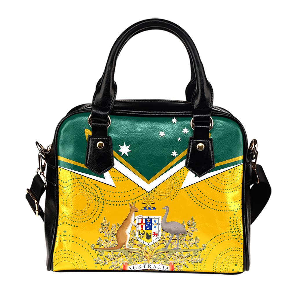 Shoulder Handbag - Australian Coat Of Arms National Color - Vibe Hoodie