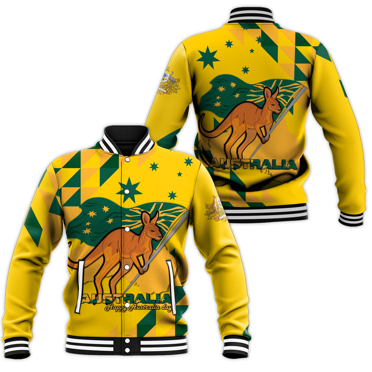 Australia Day Proud To Be Aussie Baseball Jacke