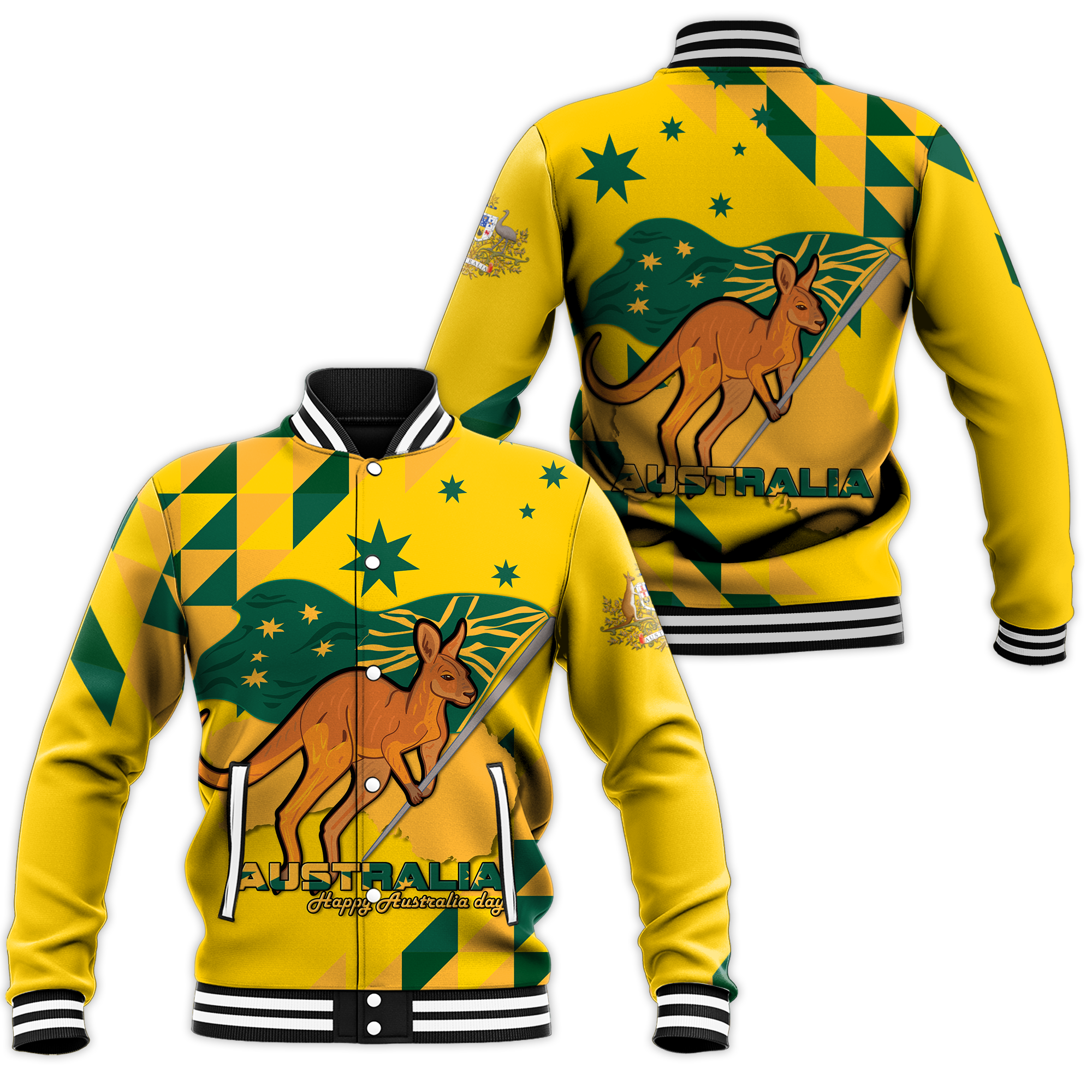 Australia Day Proud To Be Aussie Baseball Jacke