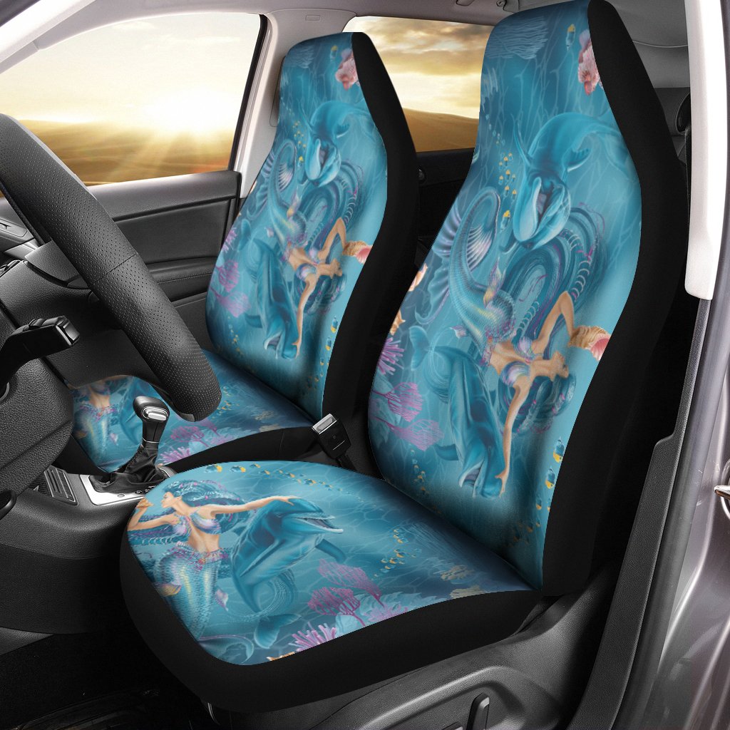 car-seat-cover-australia-beautiful-mermaid-with-dolphin