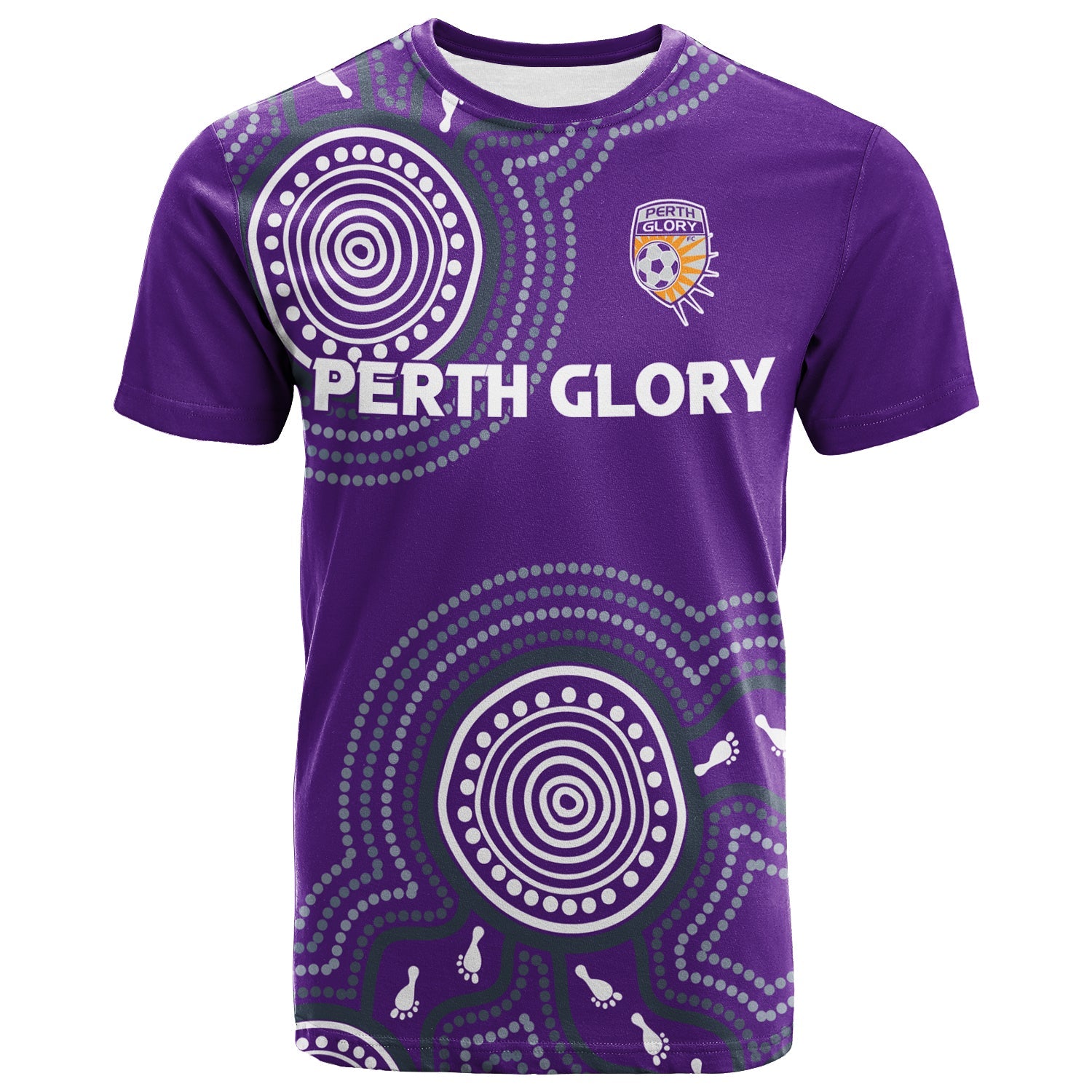 custom-personalised-perth-glory-t-shirt-indigenous-dot-painting-art