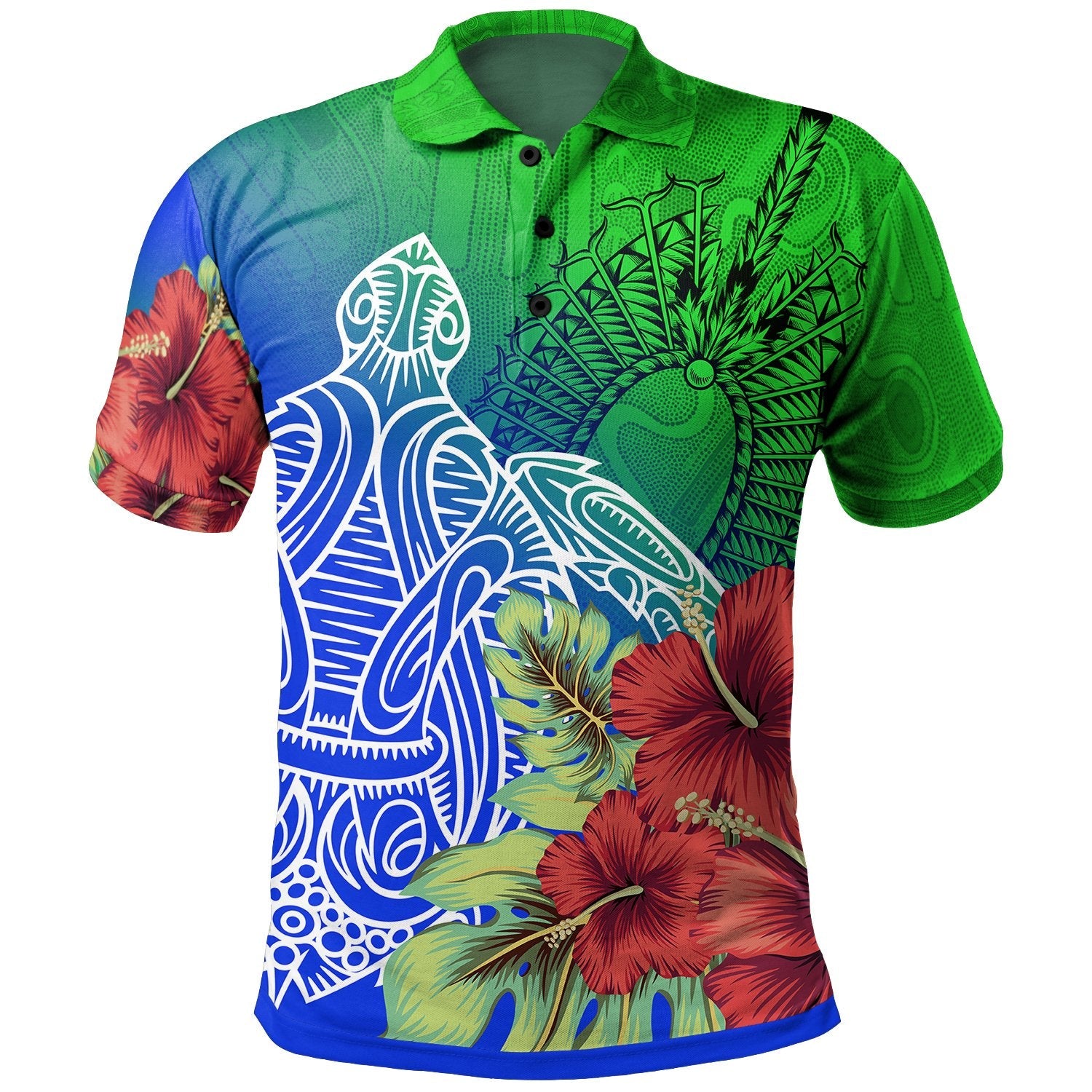 torres-strait-islanders-polo-adults-ocean-hibiscus
