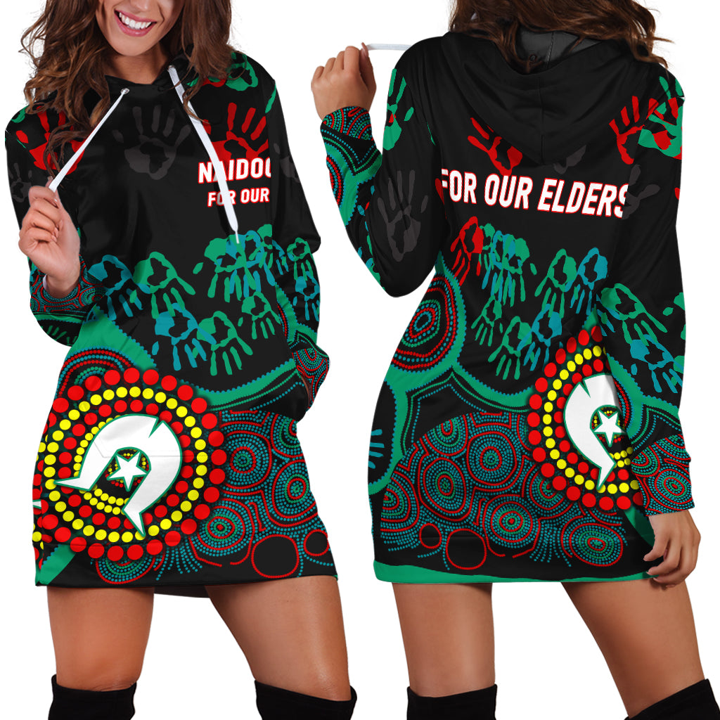 NAIDOC Week 2023 Aboriginal Art For Our Elders Hoodie Dress