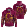 Brisbane Broncos Rugby Indigenous Hoodie - LT12