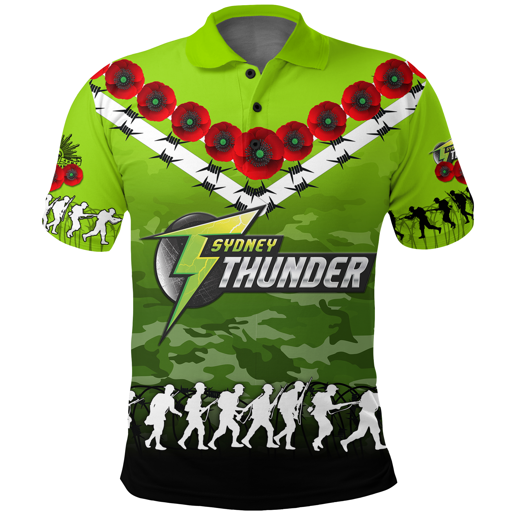 custom-personalised-sydney-thunder-anzac-2022-polo-shirt-camouflage-with-poppy
