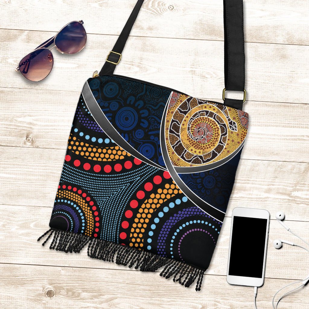 boho-handbag-aboriginal-dot-panting-art-with-snake