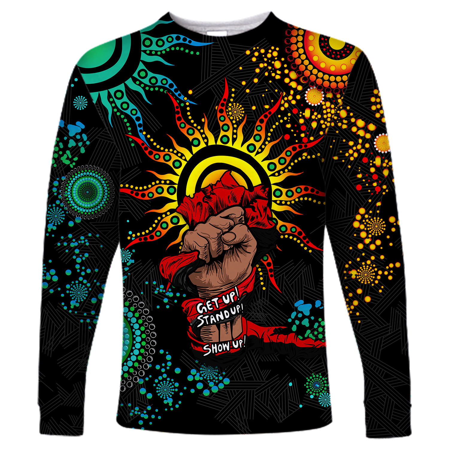 NAIDOC Week 2022 Aboriginal Art Unique Long Sleeve Shirt