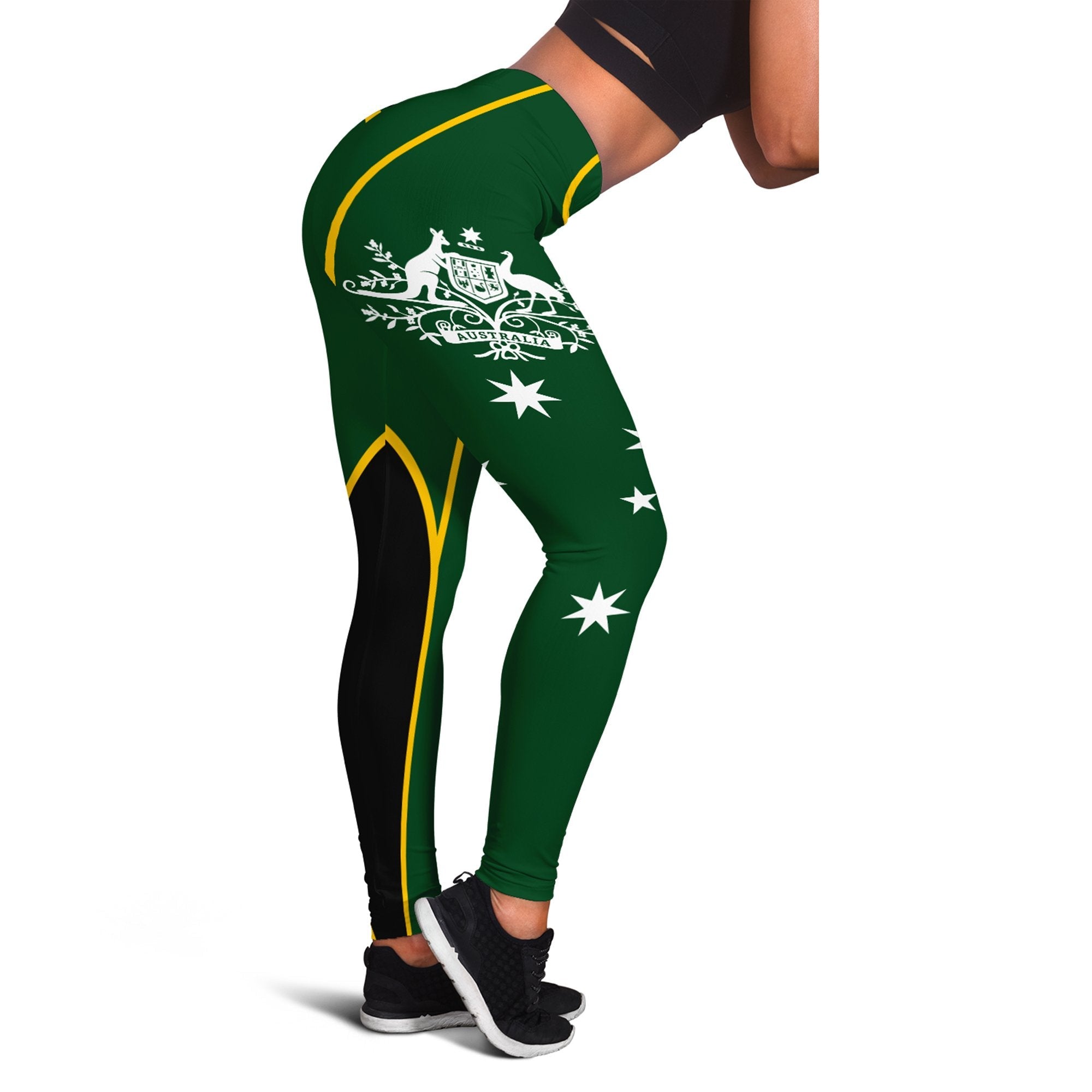 leggings-australian-coat-of-arms-green-tight-pants-women