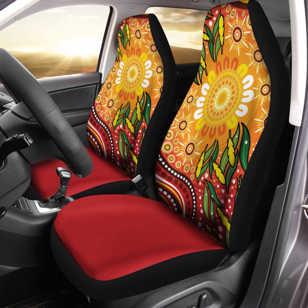 aboriginal-car-seat-covers-indigenous-circle-leaf-patterns