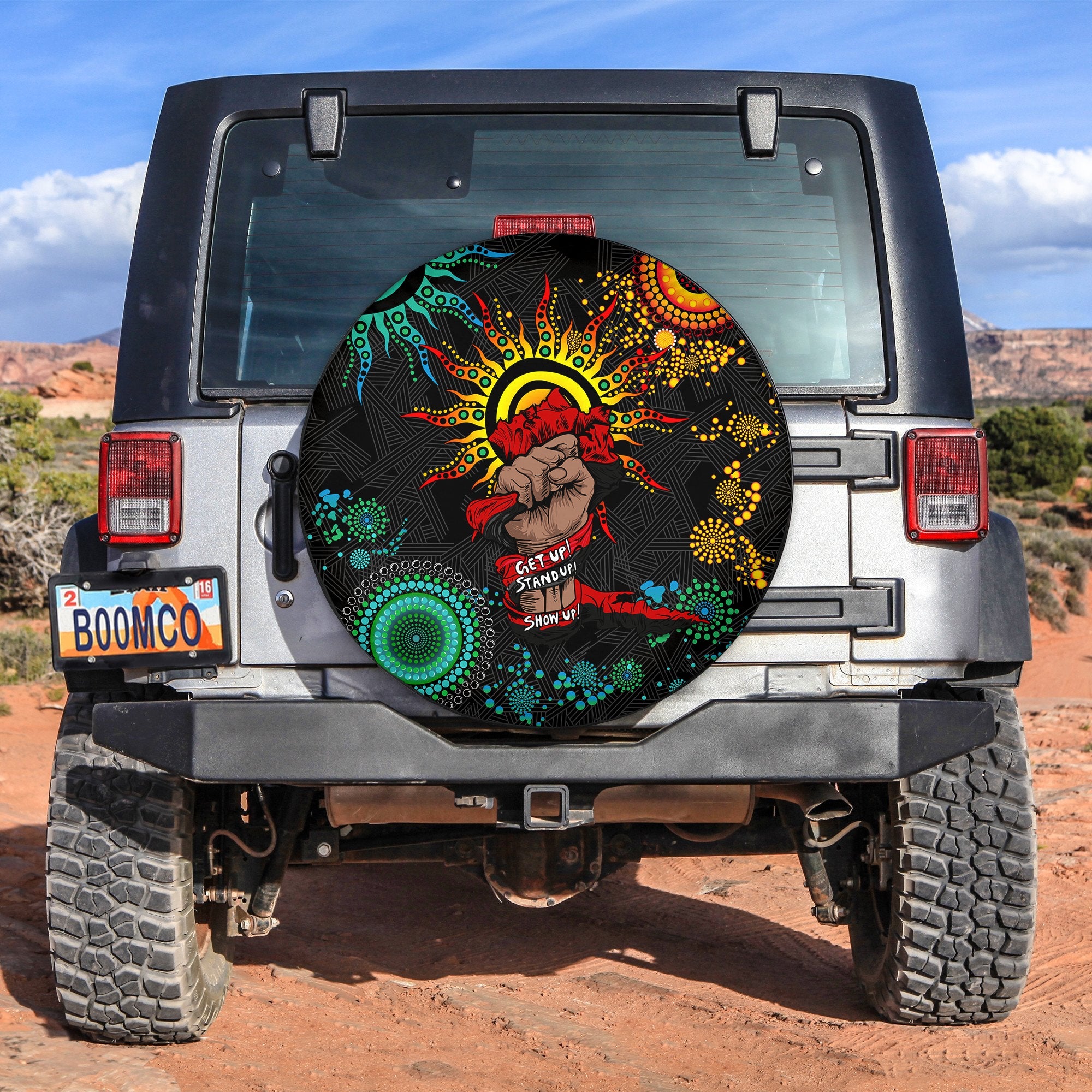 NAIDOC Week 2022 Aboriginal Art Unique Spare Tire Cover 