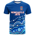 custom-personalised-newcastle-jets-t-shirt-indigenous-dot-painting-art
