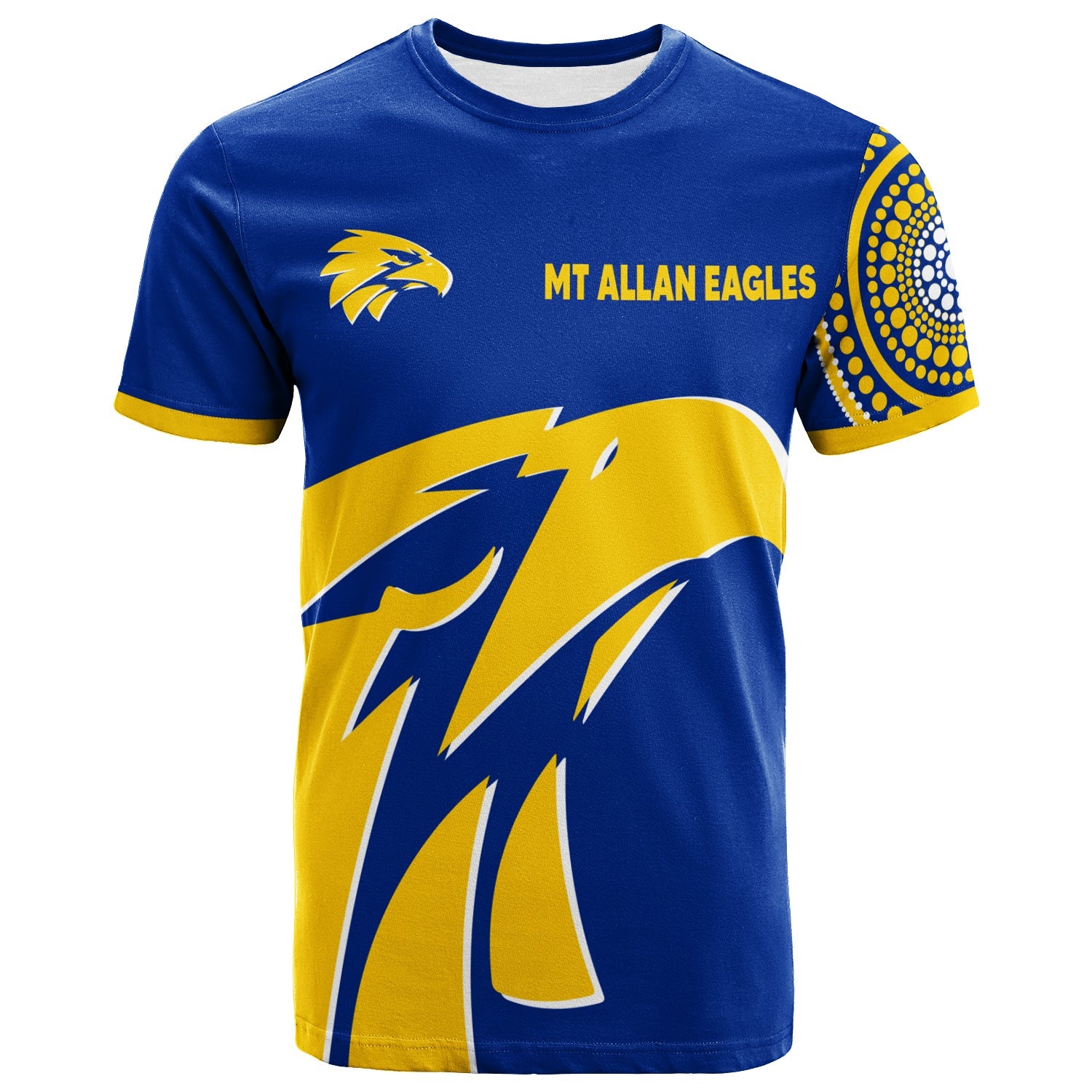 custom-personalised-mt-allan-eagles-t-shirt-aboriginal-dot-painting