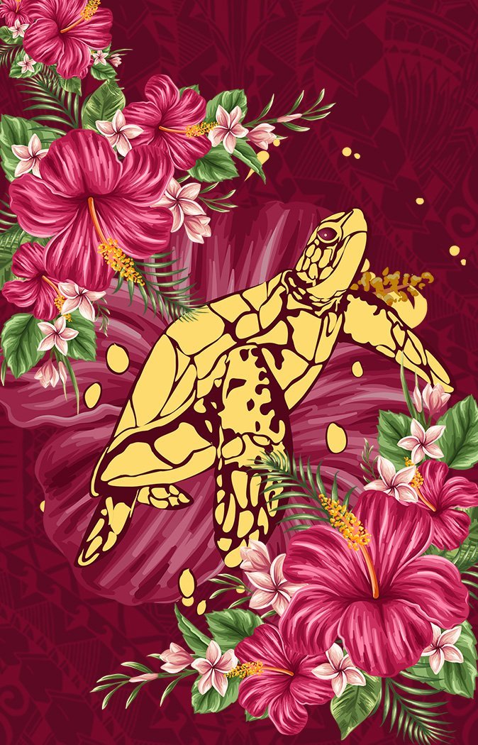 new-zealand-jigsaw-puzzle-turtle-polynesian-hibiscus
