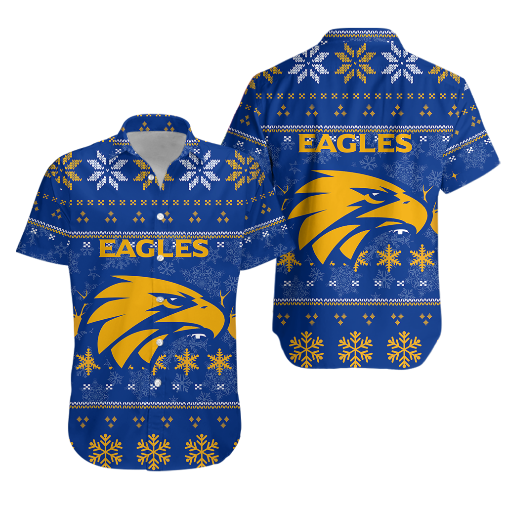 West Coast Eagles Club Hawaiian Shirt - Christmas Ugly Style
