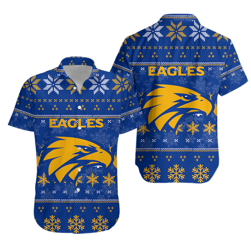 West Coast Eagles Club Hawaiian Shirt - Christmas Ugly Style