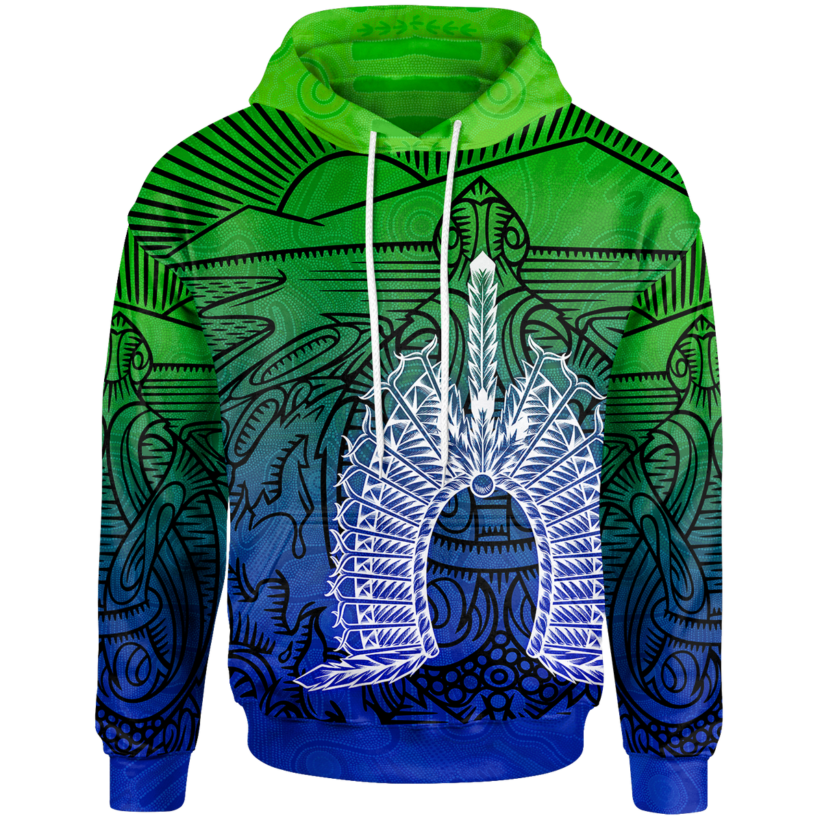 torres-strait-islanders-hoodie-turtle-and-dhari-mask