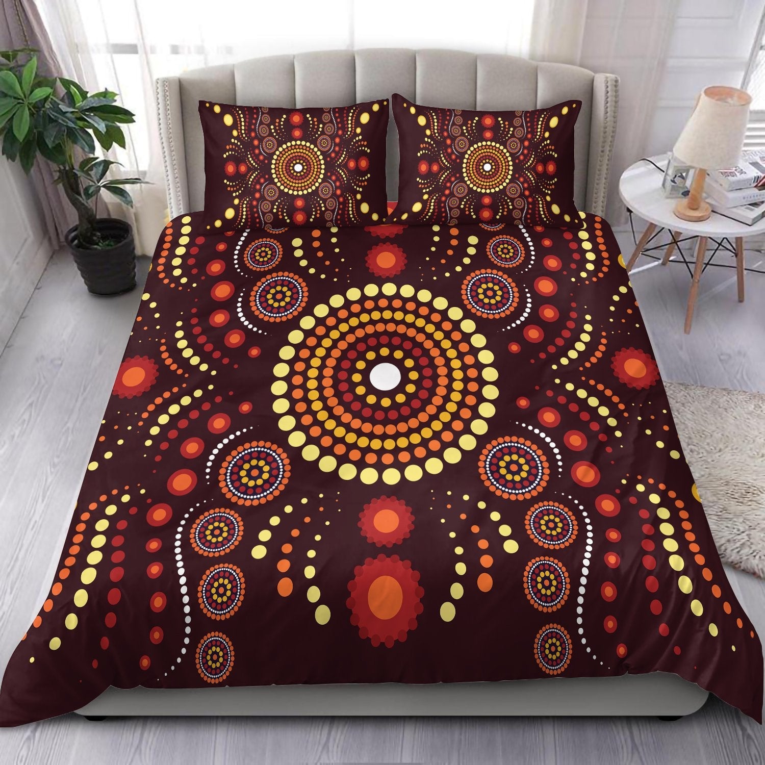 aboriginal-bedding-set-indegenous-dot-painting-art