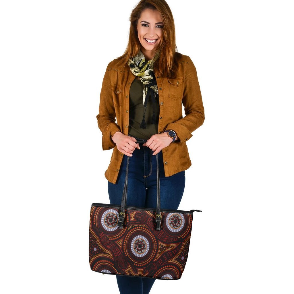 aboriginal-leather-tote-bag-aboriginal-human-dot-painting-art
