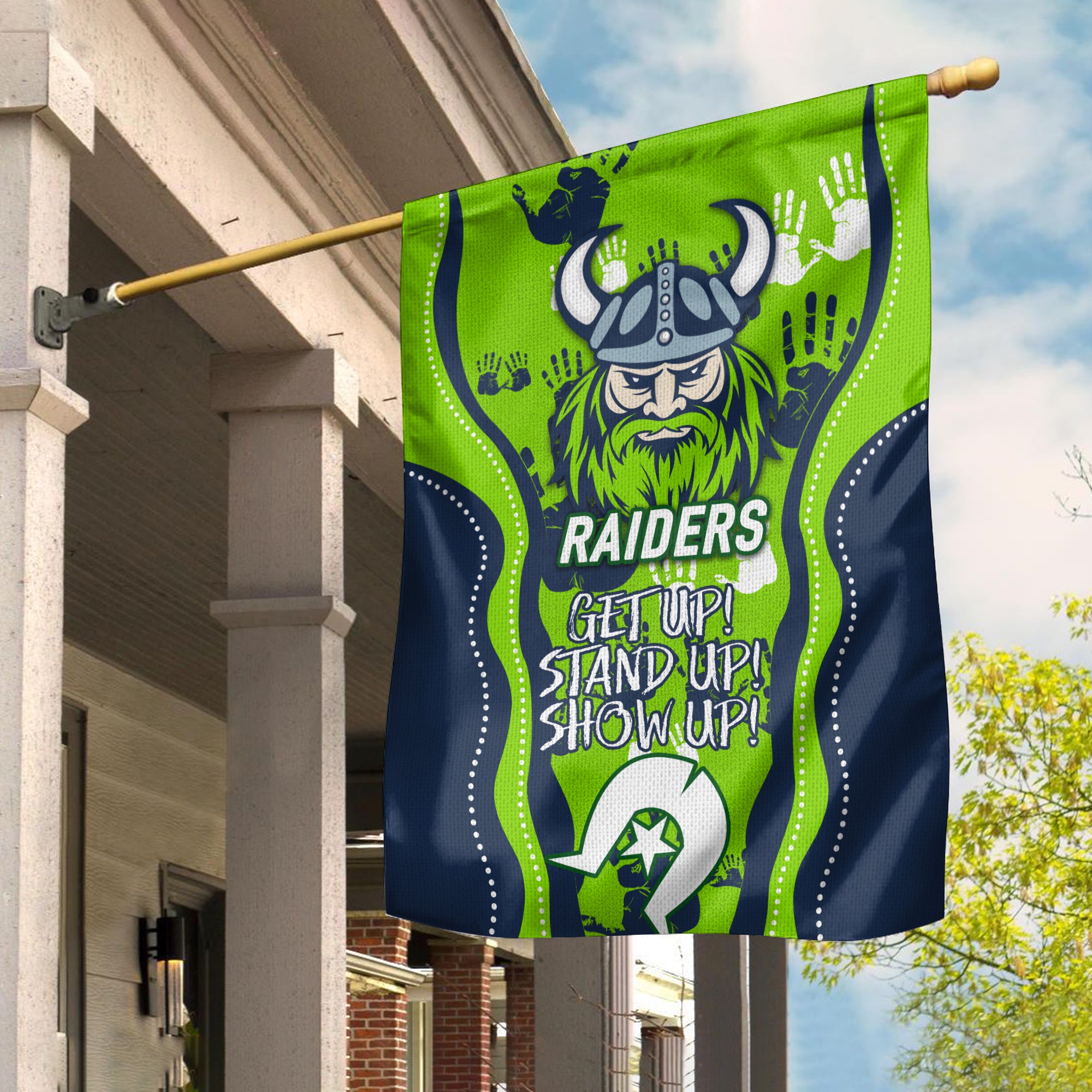 Canberra Raiders Rugby NAIDOC 2022 Aboriginal Garden Flag - LT12