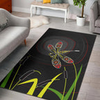 aboriginal-area-rug-dragonfly-black-aboriginal-style