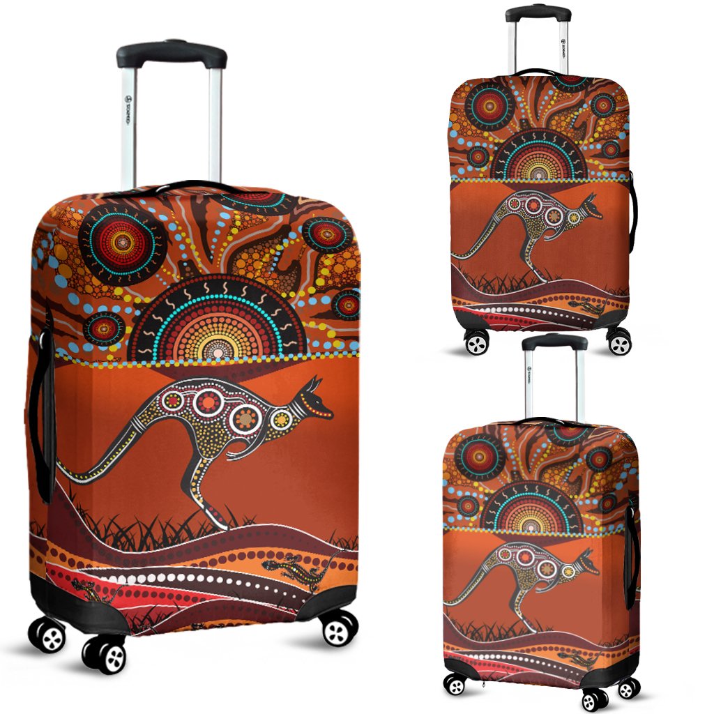 aboriginal-luggage-covers-kangaroo-with-dot-painting