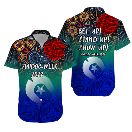 NAIDOC Week 2022 Torres Strait Islander  With Aboriginal - Dot Painting Art Hawaiian Shirt