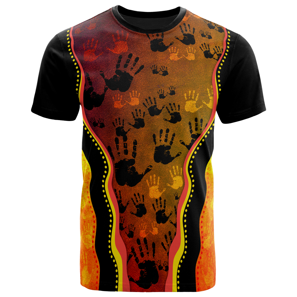 aboriginal-t-shirt-indigenous-rock-painting-golden-style