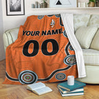 custom-personalised-brisbane-roar-blanket-indigenous-dot-painting-art