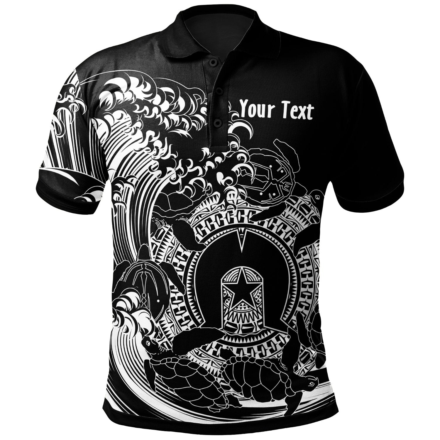 customaboriginal-polo-shirt-torres-strait-islands-in-wave-black