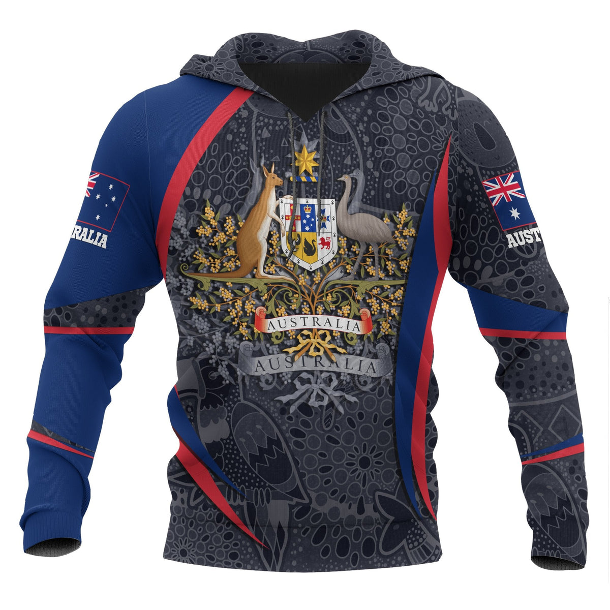 custom-text-hoodie-australian-coat-of-arms-aussie-spirit