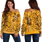 Shoulder Sweaters - Aboriginal Art In Spring Style - Vibe Hoodie