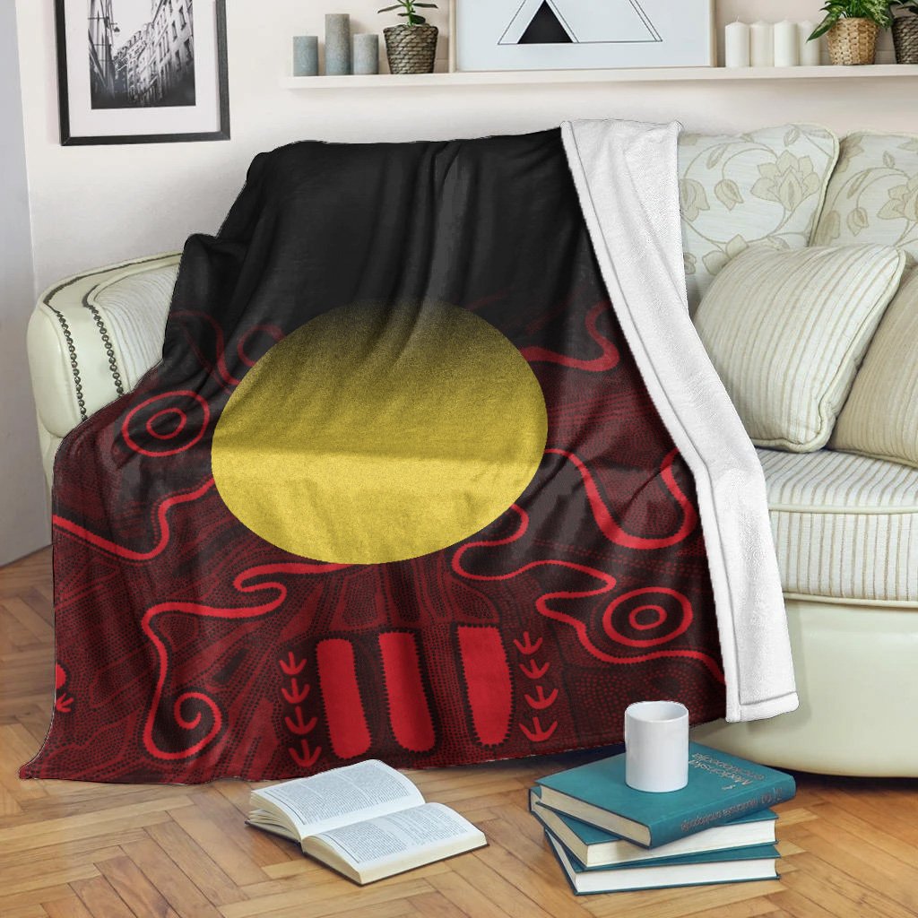 aboriginal-premium-blanket-indigenous-flag-grunge-style