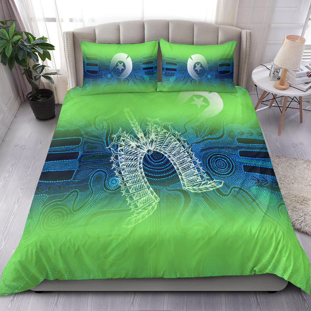 torres-strait-islands-bedding-set-indigenous-dot-painting-art