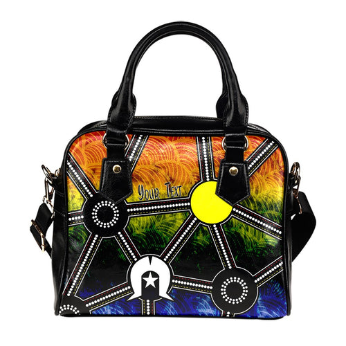 [Custom] Naidoc Week 2021 Shoulder Handbag , Aboriginal Geometric Style - Vibe Hoodie