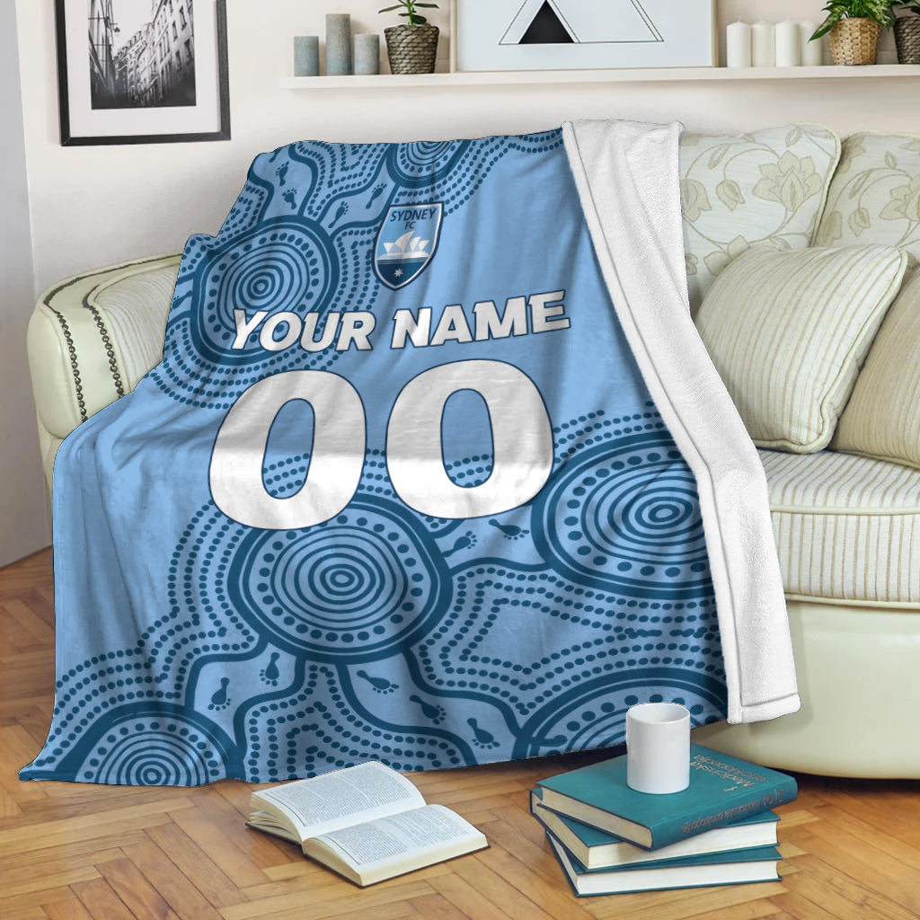 custom-personalised-sydney-blanket-indigenous-dot-painting-art