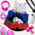 Bulldogs Anzac Day Indigenous Art Women Tank Top