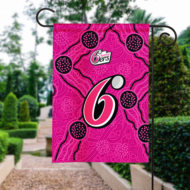 sydney-sixers-garden-flag-aboriginal-dot-painting