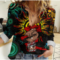 NAIDOC Week 2022 Aboriginal Art Unique Women Casual Shirt