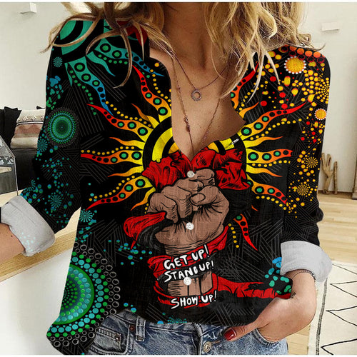 NAIDOC Week 2022 Aboriginal Art Unique Women Casual Shirt
