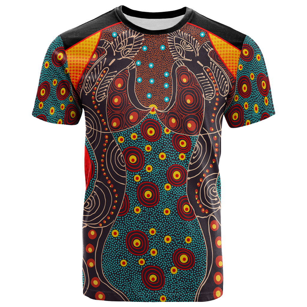t-shirt-aboriginal-sublimation-dot-pattern-style-red