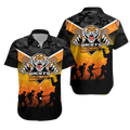 Wests Tigers Anzac Day Indigenous Art Hawaiian Shirt